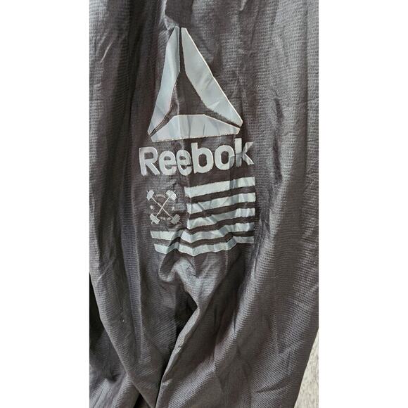 Reebok Speedwick Jacket Full Zip Crossfit Lightweight Black Mens 2XL XXL - Picture 2 of 5